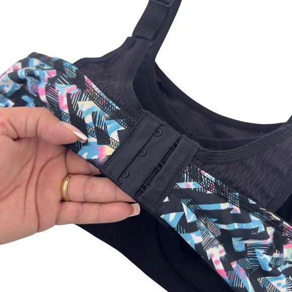 Glamorise Womens Plus Size 36C MagicLift Adjustable Support Sport Bra Multicolor - Picture 9 of 15